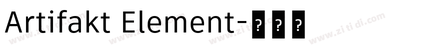 Artifakt Element字体转换 Artifakt Element字体转换
